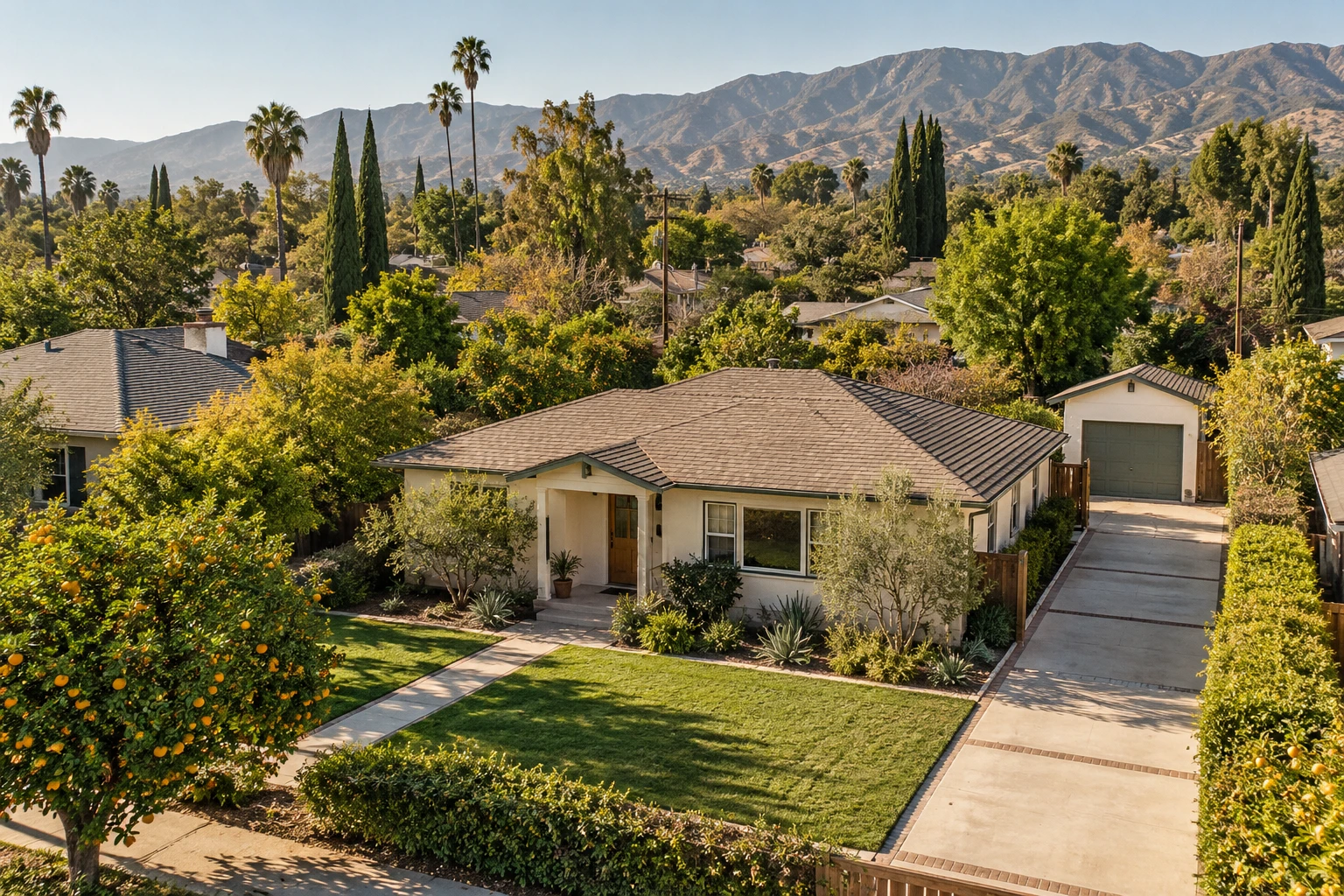 Valley home with a substantial residential lot