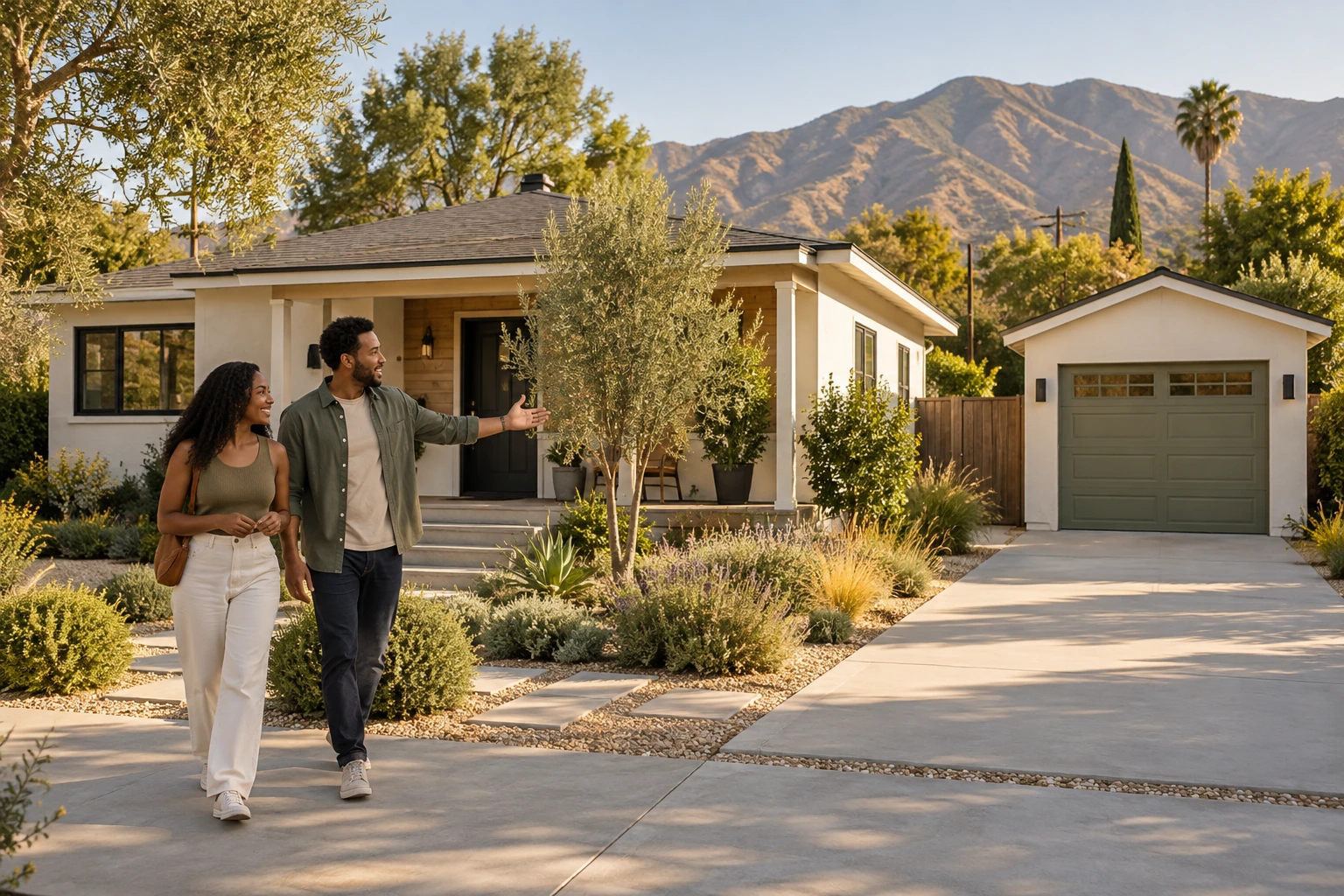 Couple considering a Valley bungalow