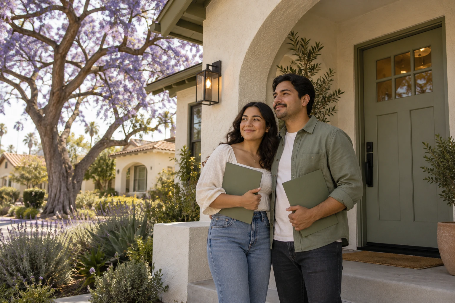 Married couple considering home ownership