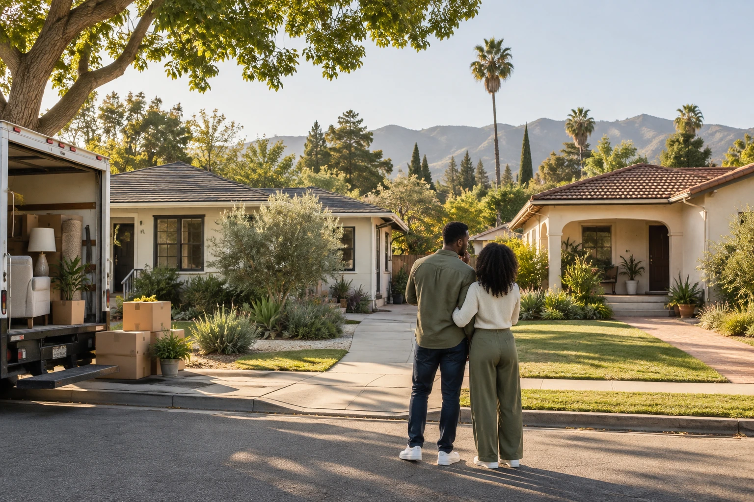 Couple deciding whether to combine homes