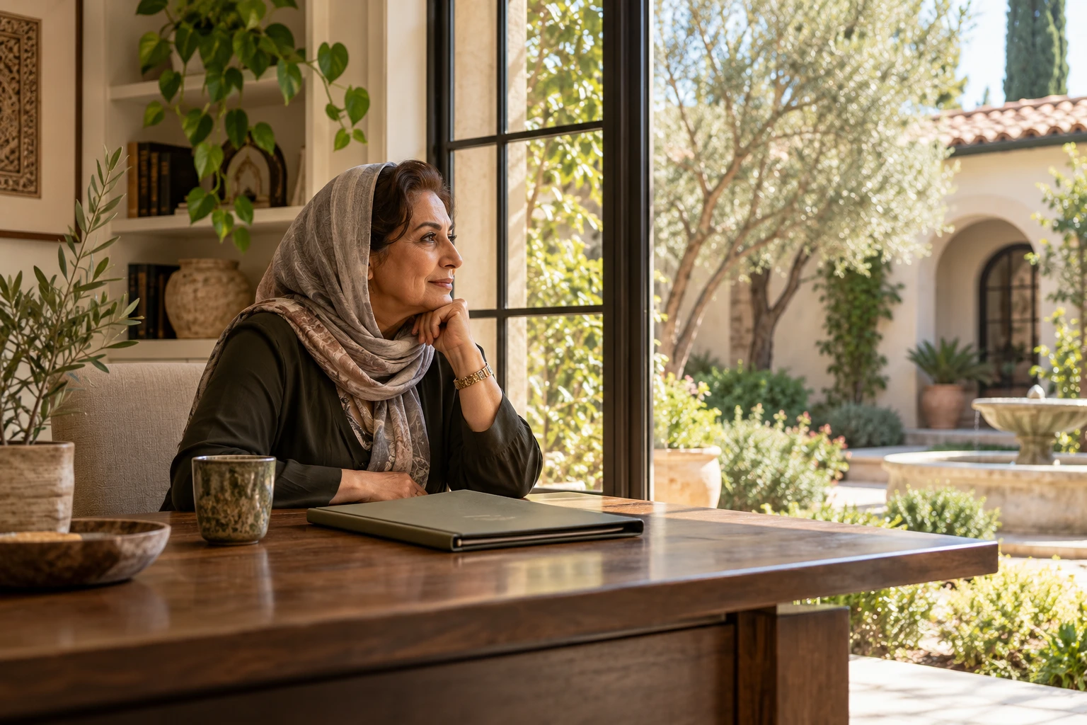 Homeowner reflecting on home equity