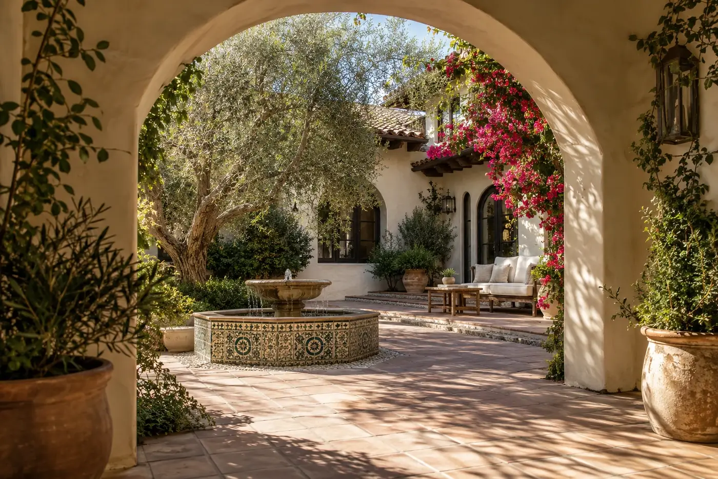 San Fernando Residential courtyard and architectural passage