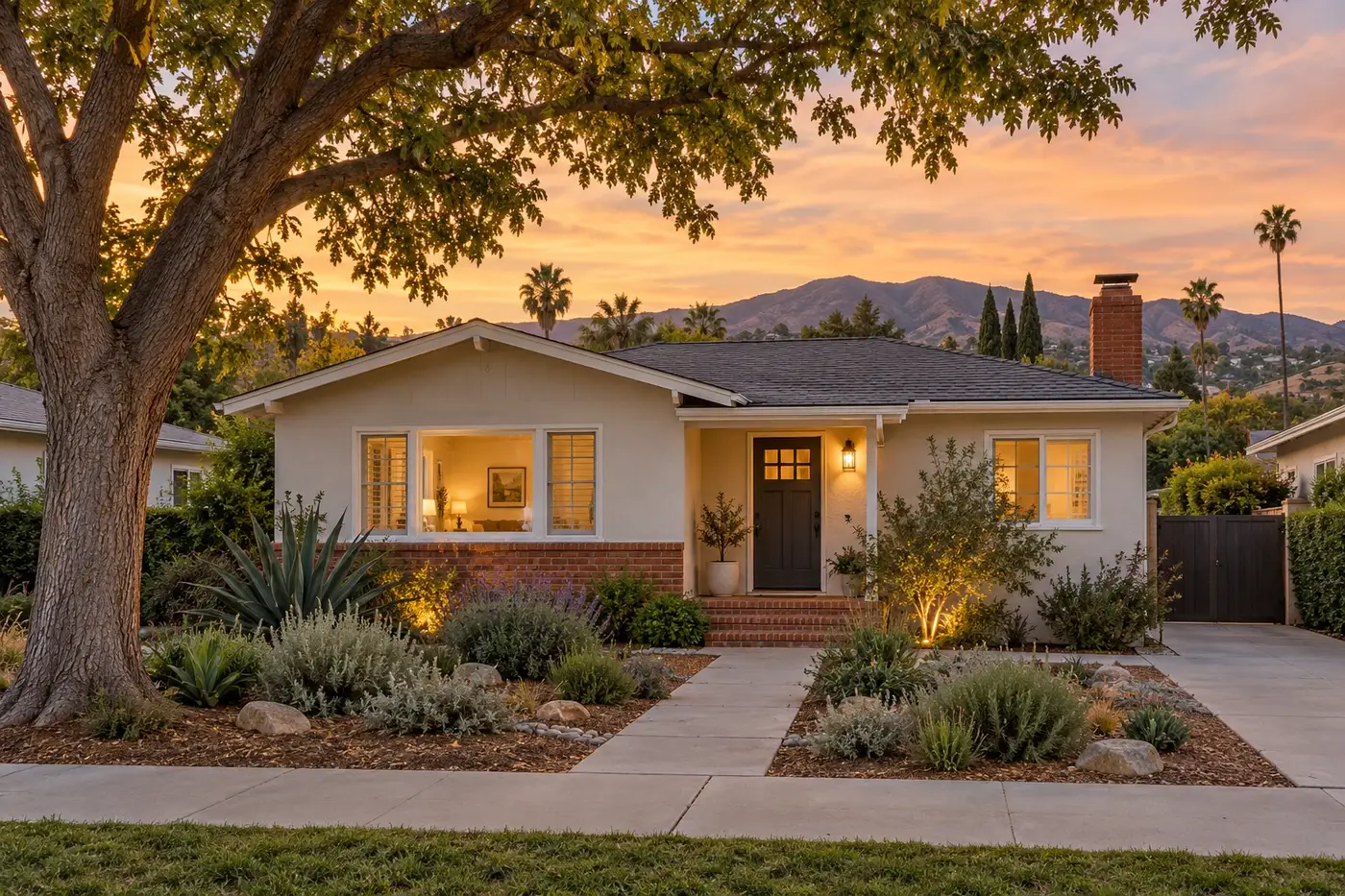 Residential property and neighborhood setting