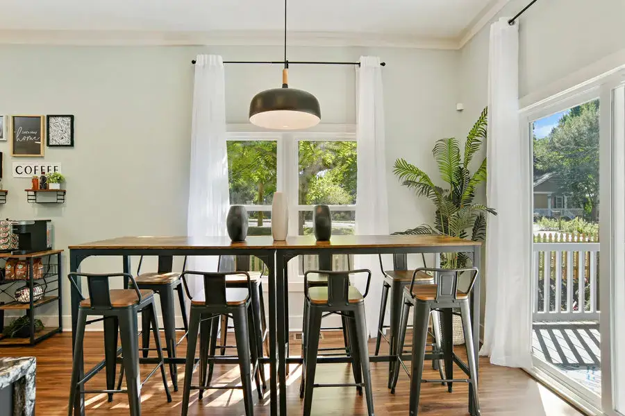 Sun Lit Modern Home dining space