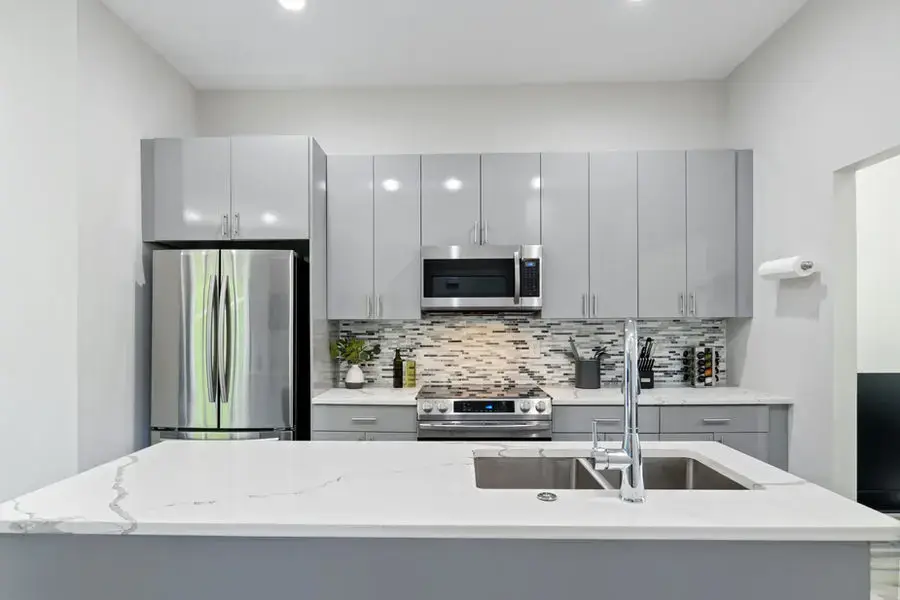The Red Door kitchen and open living space
