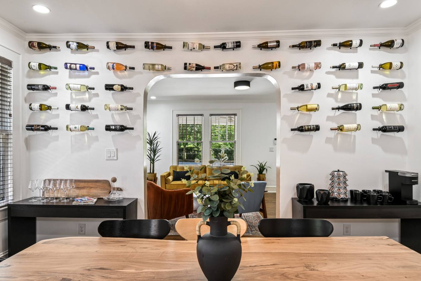 Hosea custom display wall and dining room