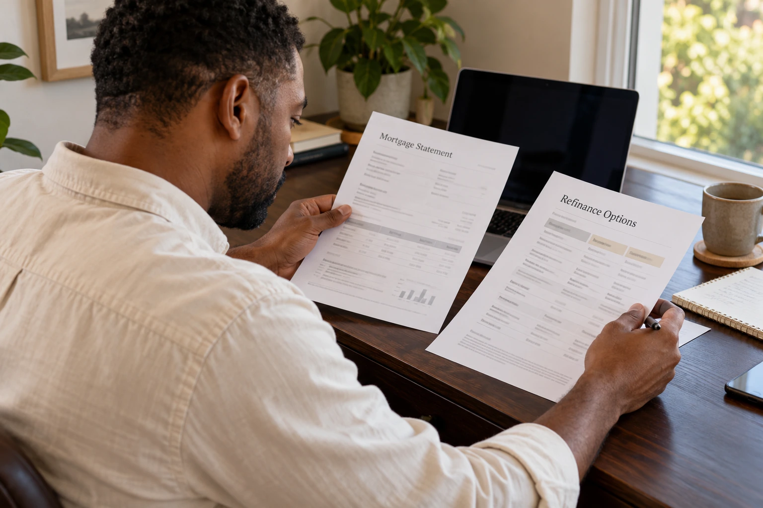 Empty family home decision scene with keys and planning notes