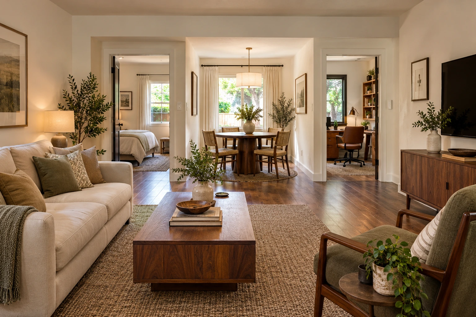 Large quiet living space considered for a new stage of life