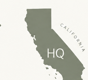 California map with HQ