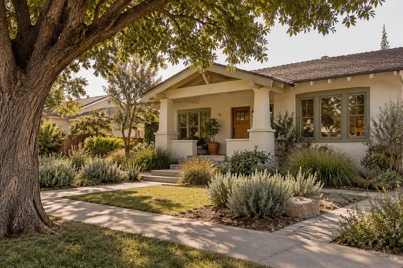 Residential home and garden